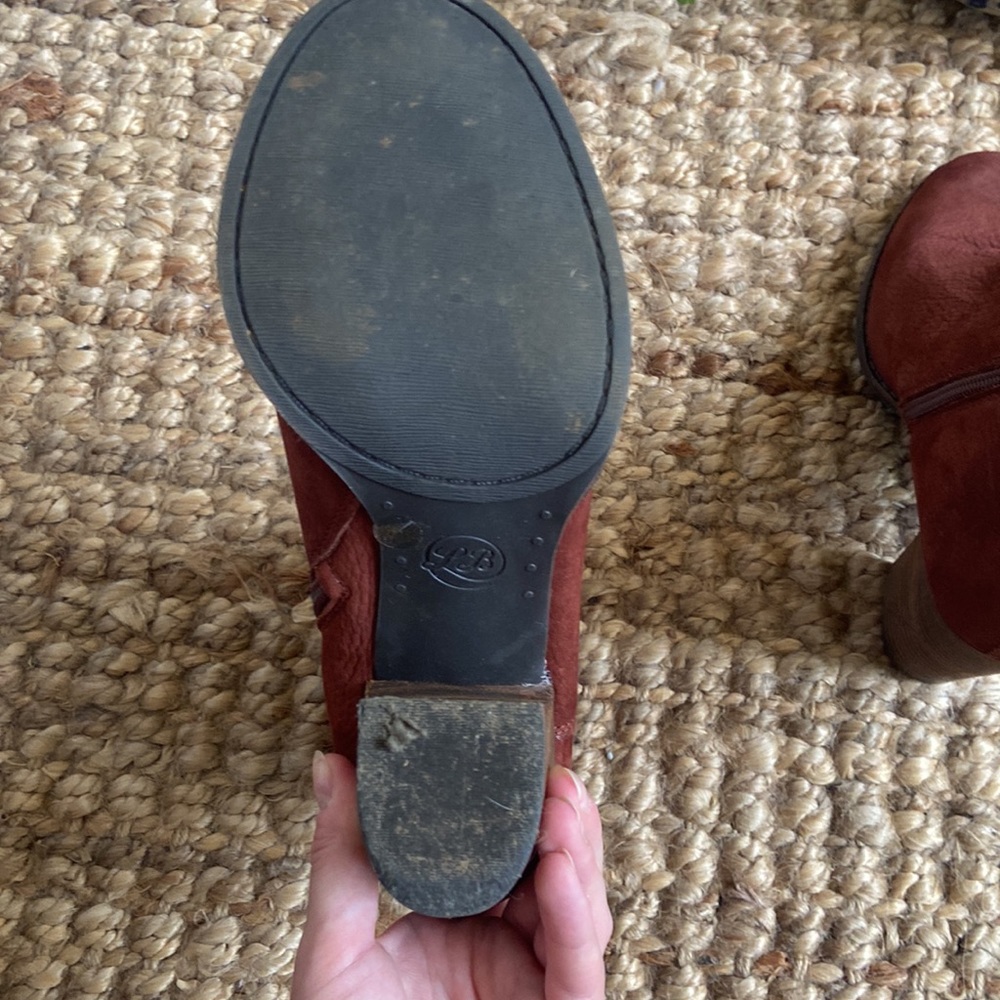 Lucky Brand rusty red suede booties - Picture 7 of 9